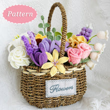 Load image into Gallery viewer, 13in1 Flower Crochet Pattern Bouquet