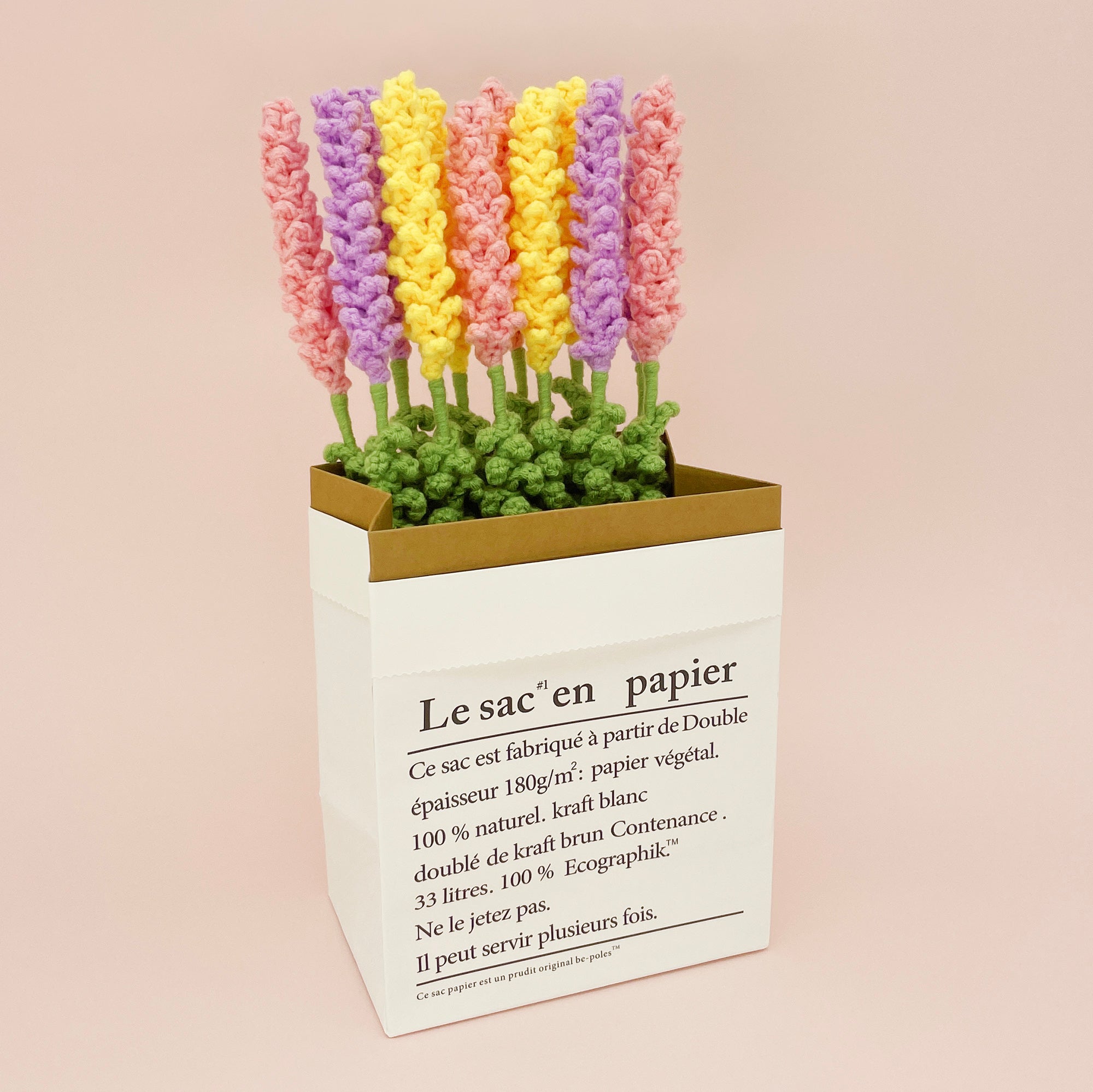 Tulip Flowerpot Crochet Kit Purple&Yellow – Lily's Lyric