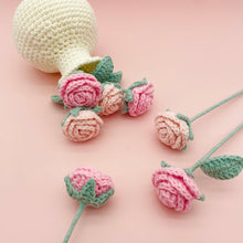 Load image into Gallery viewer, Flower with Vase Crochet Pattern Bundle