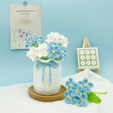 Load image into Gallery viewer, Forget-me-not Vase Crochet Pattern