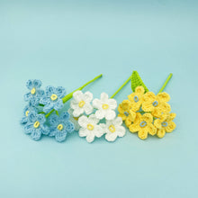 Load image into Gallery viewer, Forget-me-not Vase Crochet Pattern