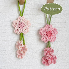 Load image into Gallery viewer, Hanging Sakura Crochet Pattern