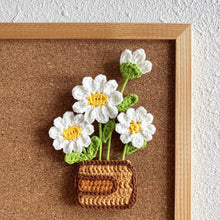 Load image into Gallery viewer, Flat Daisy Vase Crochet Pattern