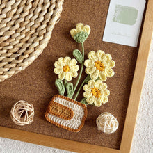 Load image into Gallery viewer, Flat Daisy Vase Crochet Pattern