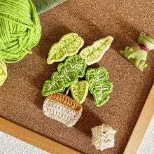 Load image into Gallery viewer, Flat Monstera Pot Crochet Pattern