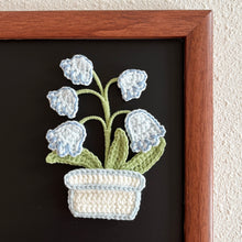 Load image into Gallery viewer, Flat Lily-of-the-Valley Pot Crochet Pattern