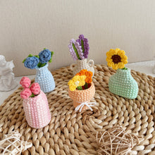 Load image into Gallery viewer, Tiny Flower Vases Crochet Pattern