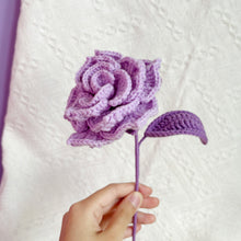 Load image into Gallery viewer, Rosa Chinensis Flower Crochet Pattern