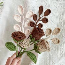 Load image into Gallery viewer, Rose Flower Bouquet Crochet Patterns