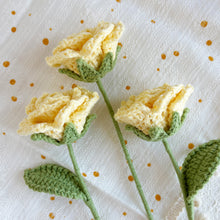 Load image into Gallery viewer, Cappuccino Rose Crochet Pattern