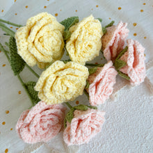 Load image into Gallery viewer, Cappuccino Rose Crochet Pattern