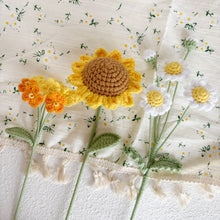 Load image into Gallery viewer, Crochet Flowers Yellow