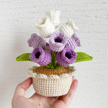 Load image into Gallery viewer, Lily of the Valley Flowerpot Crochet Pattern
