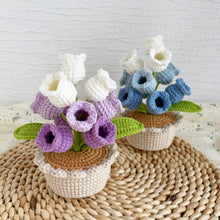 Load image into Gallery viewer, Lily of the Valley Flowerpot Crochet Pattern