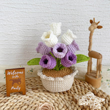Load image into Gallery viewer, Lily of the Valley Flowerpot Crochet Pattern