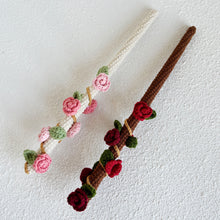 Load image into Gallery viewer, Rose Wand Crochet Pattern
