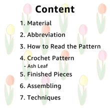 Load image into Gallery viewer, Ash Leaf Crochet Pattern