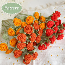 Load image into Gallery viewer, Bubble Rose Crochet Pattern