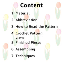 Load image into Gallery viewer, Clover Crochet Pattern