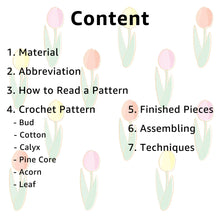 Load image into Gallery viewer, Cotton & Pinecone & Acorn Crochet Pattern