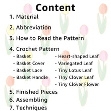 Load image into Gallery viewer, A Basket of Leaves Crochet Pattern