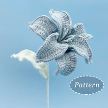 Load image into Gallery viewer, Wavy Lily Flower Crochet Pattern