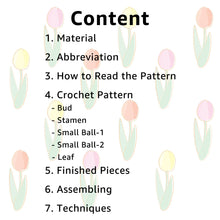 Load image into Gallery viewer, Lily of The Valley Flower Crochet Pattern