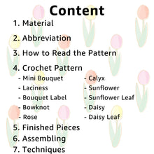 Load image into Gallery viewer, Mini Bouquets Crochet Pattern Bundle