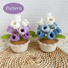Load image into Gallery viewer, Lily of the Valley Flowerpot Crochet Pattern