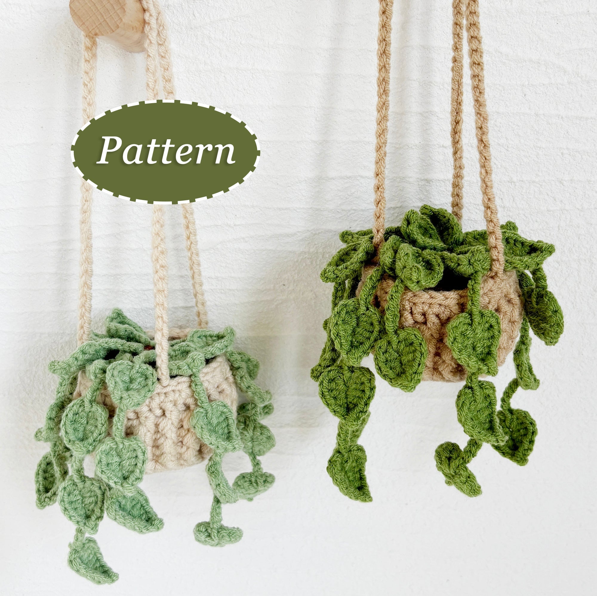 hanging succulent crochet pattern Tiny Pothos Jade Crochet Pattern – Lily's Lyric