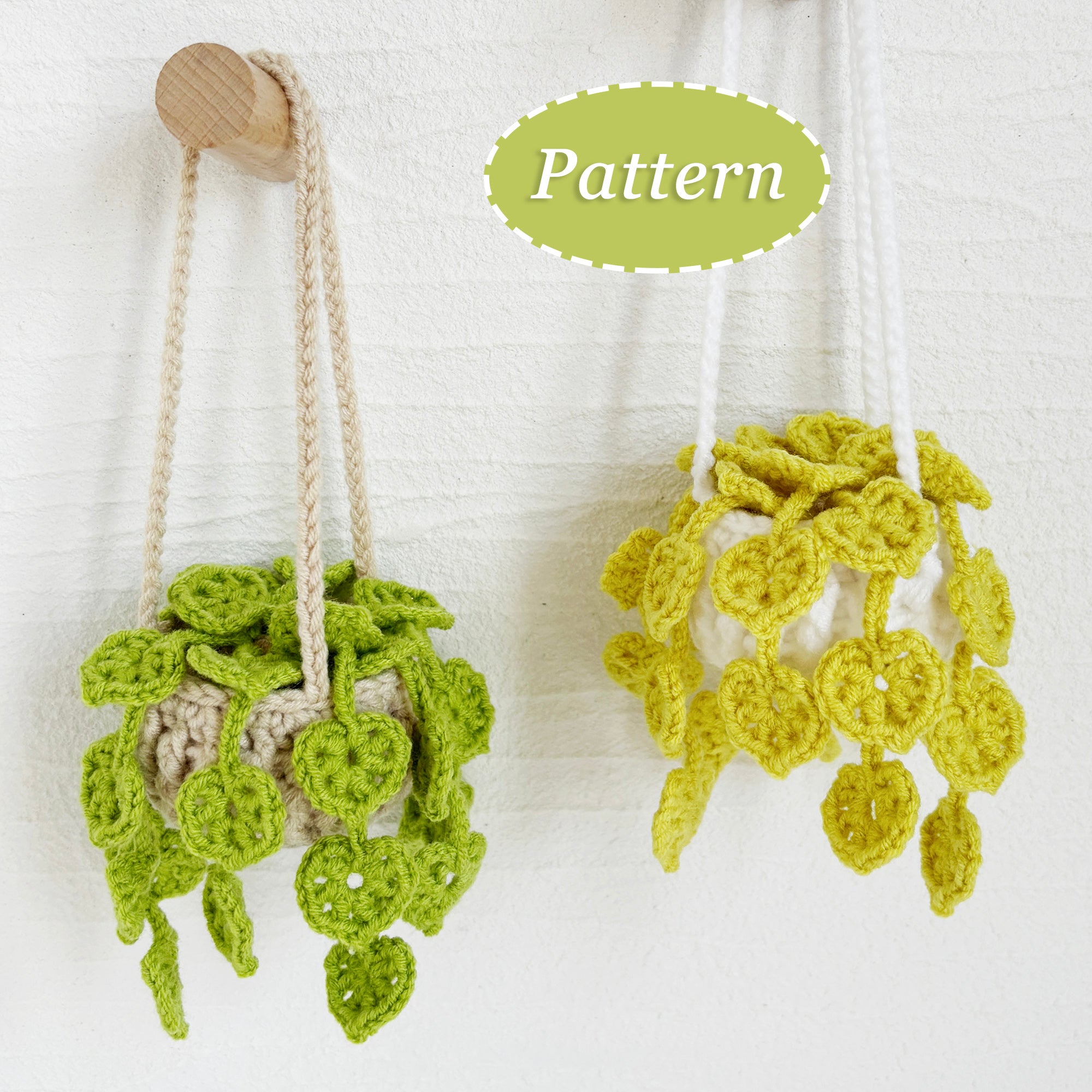 monstera hanging plant crochet Tiny Pothos Monstera Crochet Pattern – Lily's Lyric