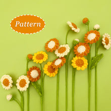 Load image into Gallery viewer, Small Daisy Flower Crochet Pattern