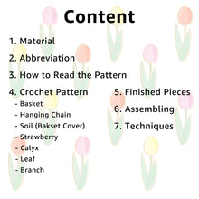 Load image into Gallery viewer, Strawberry Branch Crochet Pattern