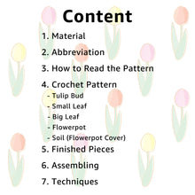 Load image into Gallery viewer, Tulip Flowerpot Crochet Pattern