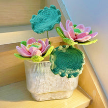 Load image into Gallery viewer, Lotus Water Lily Flower Crochet Pattern