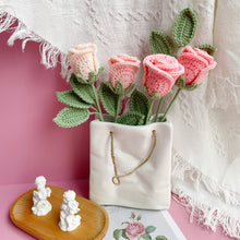 Load image into Gallery viewer, Rose Crochet Kit Pink