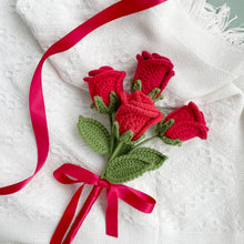 Load image into Gallery viewer, Rose Flower Crochet Pattern
