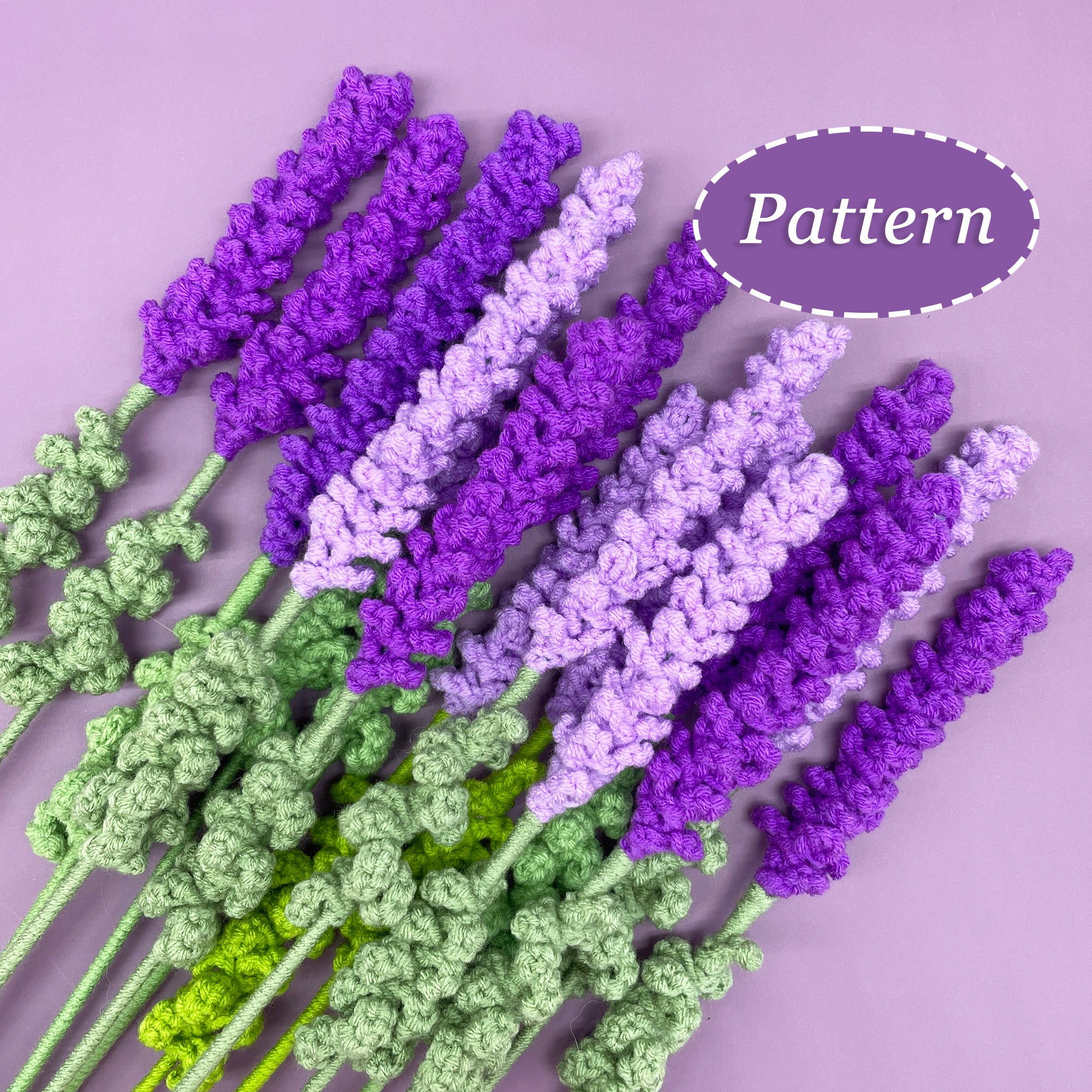 crochet lavender flower Lavender Flower Crochet Pattern