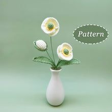 Load image into Gallery viewer, Poppy Flower Crochet Pattern