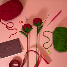 Load image into Gallery viewer, Rose Flower Crochet Pattern