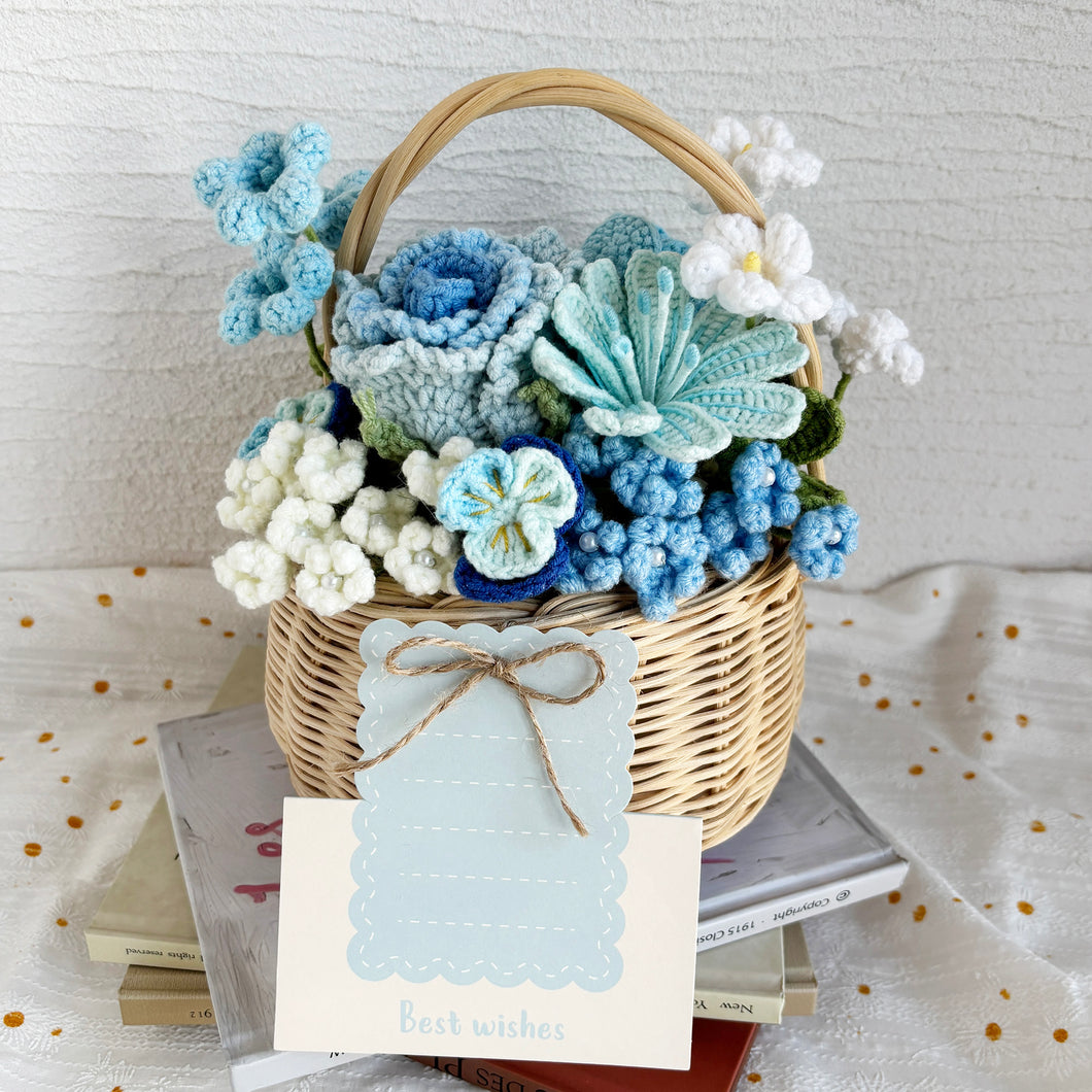 Flower Basket Blue