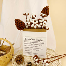 Load image into Gallery viewer, Cotton &amp; Pinecone &amp; Acorn Crochet Pattern
