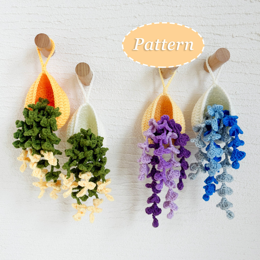 2in1 Hanging Basket Crochet Pattern Bundle