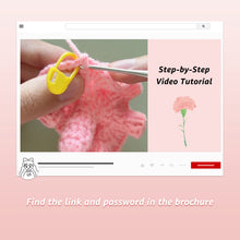 Load image into Gallery viewer, Carnation &amp; Ash Leaf Crochet Kit
