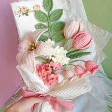Load image into Gallery viewer, Lily Flower Bouquet Crochet Patterns
