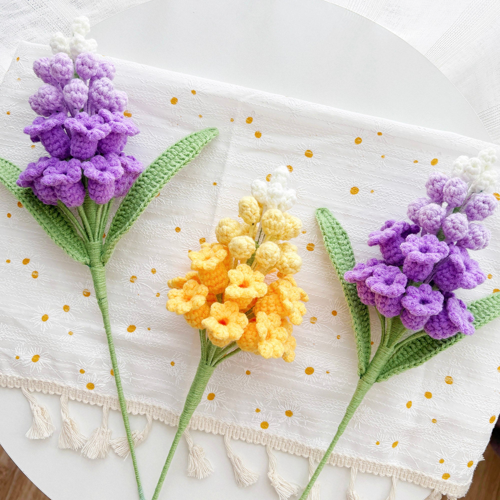 恒洽家纺コットン 100% 長綿 蝶刺繍 グラデーション 4 点セット パープル 5-5011｜Linen Moss Stitch 