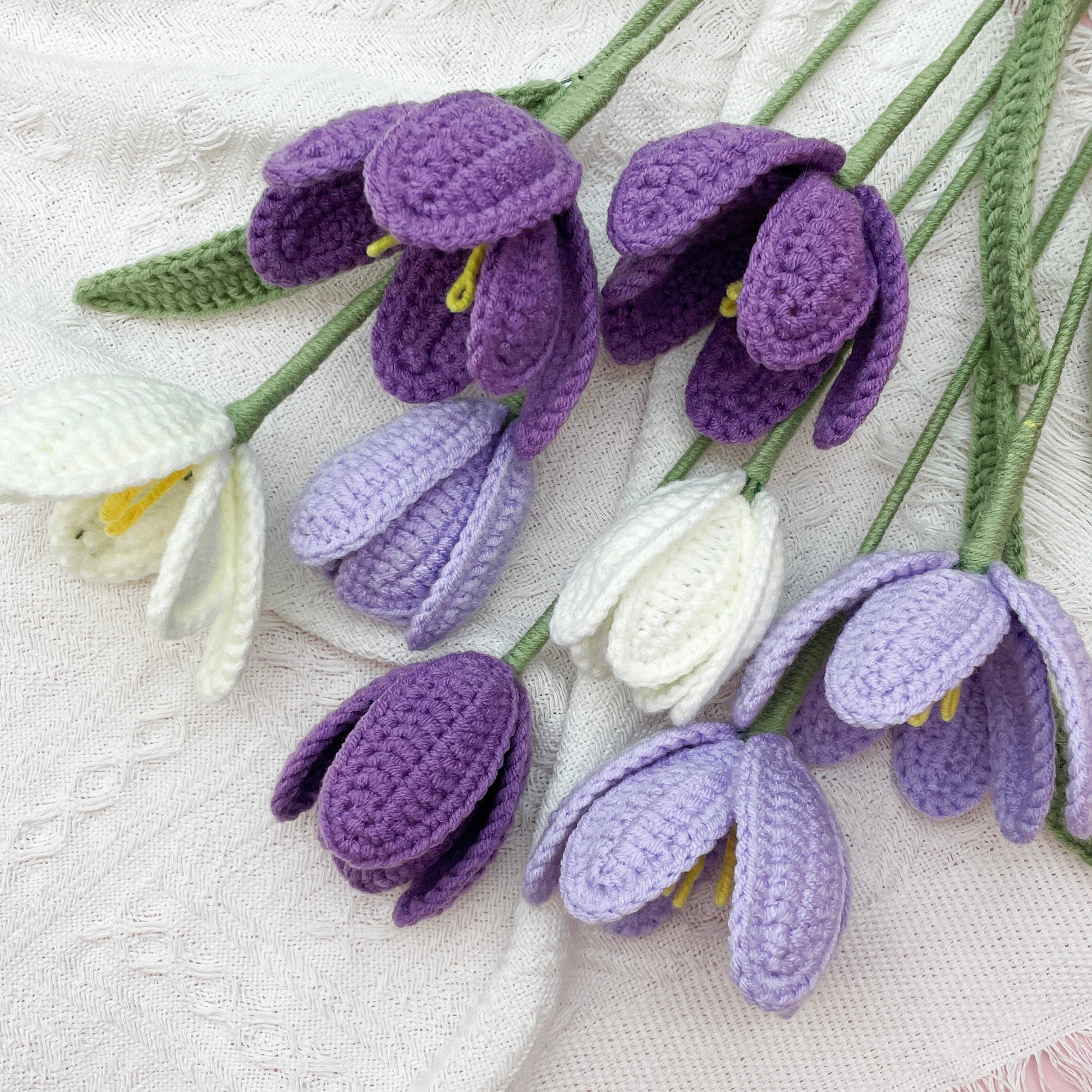 Tulip Flowerpot Crochet Kit Purple&Yellow – Lily's Lyric