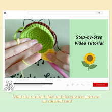 Load image into Gallery viewer, Sunflower &amp; Daisy Flower Crochet Kit
