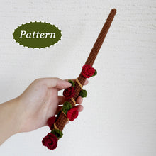 Load image into Gallery viewer, Rose Wand Crochet Pattern
