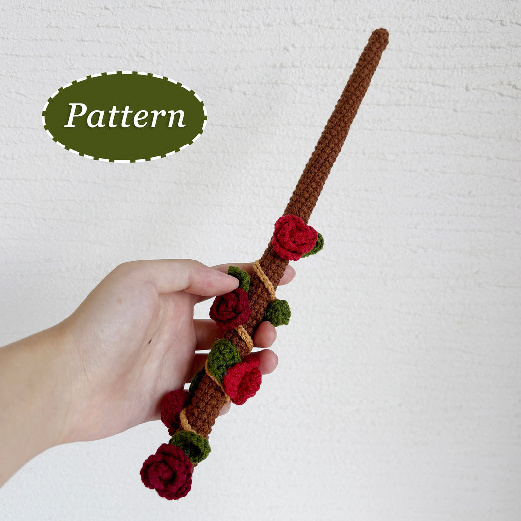 Rose Wand Crochet Pattern